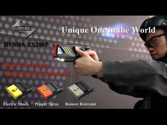 Double cartouche pistolet électrique avec pulvérisation de poivre électrique et contrôle à distance