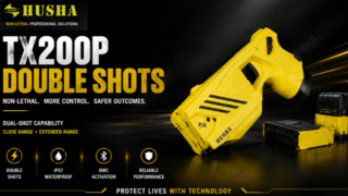 HOUSHA TX200P | Dispositif non létal à double tir pour les forces de l'ordre